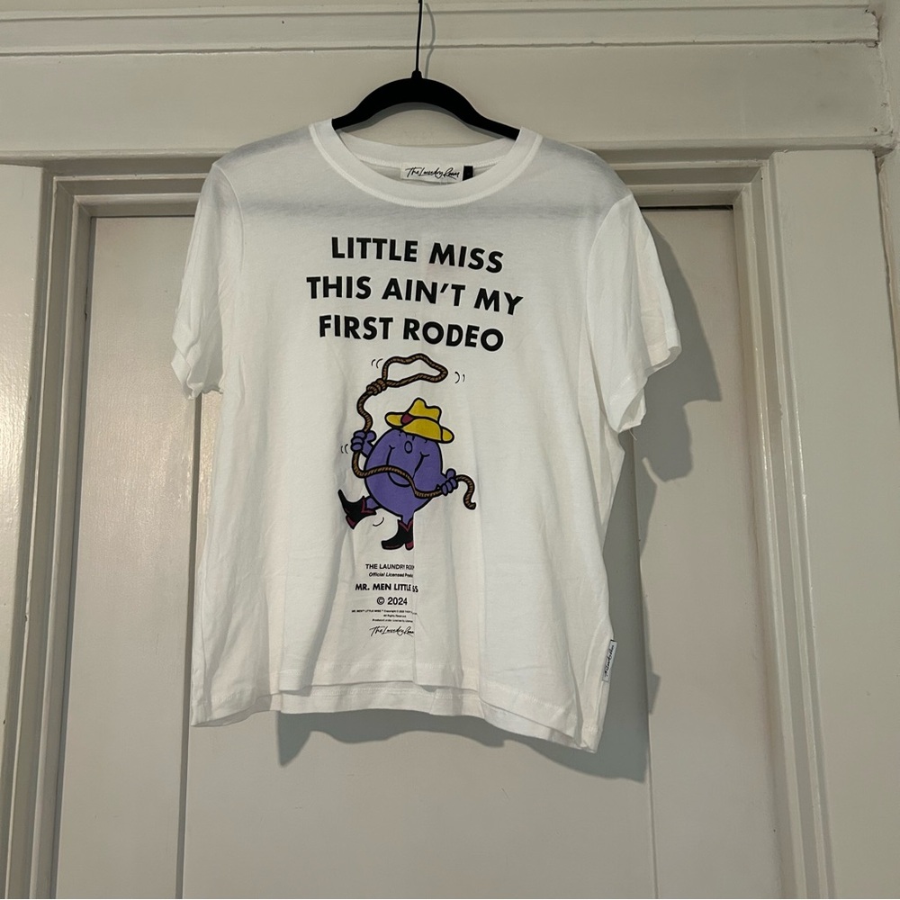 The Laundry Room White Short Sleeve Tee Casual Cotton